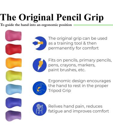 Bzkser 10-Piece Writing Aid Set for Children - Manuscript Pencil Handles & Pen Holders for Improved Writing Skills - Buy Online on GoSupps.com