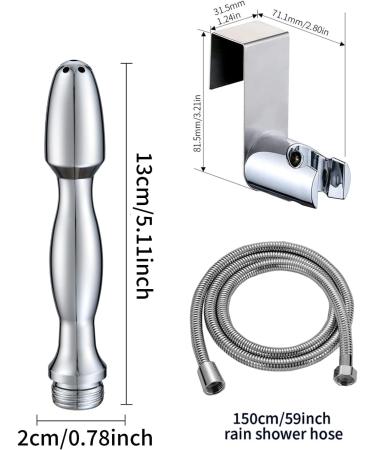 Shower Douche Enema Kit - 7 Holes Deep Cleaning System with Hooks Regulator & 59" Hose | International Shipping - Buy Online on GoSupps.com