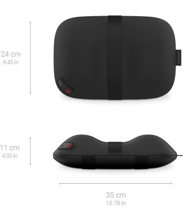 Medisana CL 300 Shiatsu Massage Pillow with Heat - Ergonomic Back & Neck Relief 4 Massage Heads for Shoulders Back & Legs - Buy Online on GoSupps.com