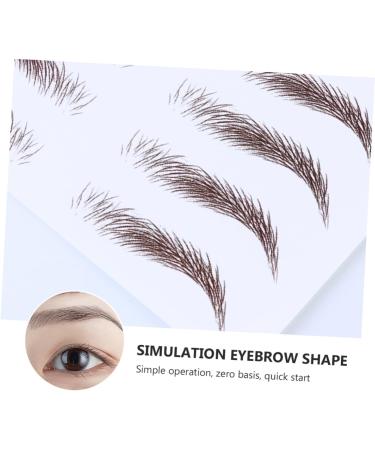Beavorty 4pcs Eyebrow Stickers Makeup Brow Sticker Makeup Eyebrow Transfer Eyebrows Makeup Tools Stickers Makeup Stickers Make up Kit Eyebrow Transfer Stickers Imitation Eyebrow 1 count (Pack of 1) Brown - Buy Online on GoSupps.com