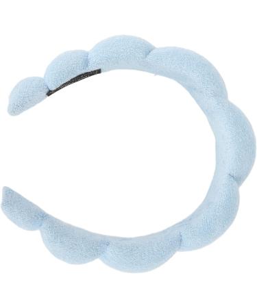 Soft And Absorbent Sponge Headband for Women - Prevent Slip Cute Padded Hair Band with Elastic Blue - Buy Online on GoSupps.com