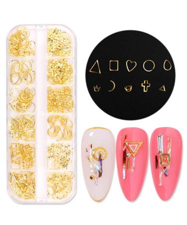 800+ Gold Nail Micro Caviar Beads & Charms Kit with Tweezers - 3D Nail Art Decorations & Accessories - Buy Online on GoSupps.com