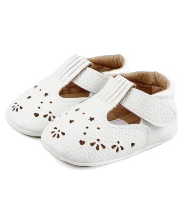 LACOFIA Baby Girls Boys Shoes Infant Sneakers T-Bar Anti-Slip First Walking Shoes Prewalkers 12-18 Months B White - Buy Online on GoSupps.com