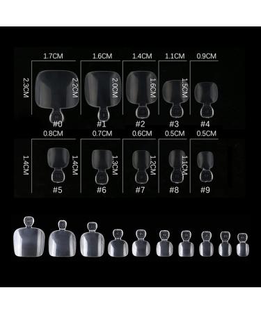 100 Pieces Acrylic Full Cover Toenail Tips - Wrong Toenail Solutions for Perfect Pedicures | International Shipping - Buy Online on GoSupps.com