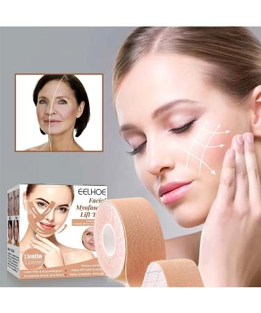  rongweiwang Face lifting tape tightening forehead neck face Anti-wrinkle remover belt non-slip trimmable home toning sticker - Buy Online on GoSupps.com