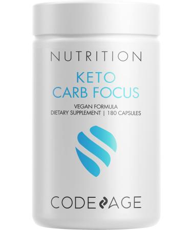 Codeage Keto Carb, White Kidney Bean, Green Tea & Cinnamon Bark Supplement, Triple Action Keto Cheat Vegan Pills, Ketogenic, Low Carb Diet Sugar, 3 Months Supply, Non-GMO, Gluten-Free, 180 Capsules - Buy Online on GoSupps.com
