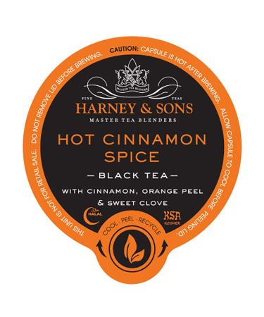 Harney and Sons Hot Cinnamon Spice Tea Capsules, 24 Count 24 Count (Pack of 1)