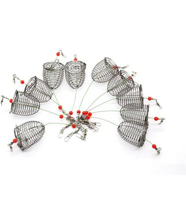 10pcs Stainless Steel Carp Fishing Bait Trap Cage - 4.0cm Dia Medium Sized Fishing Gear Tackle Accessories - Buy Online on GoSupps.com