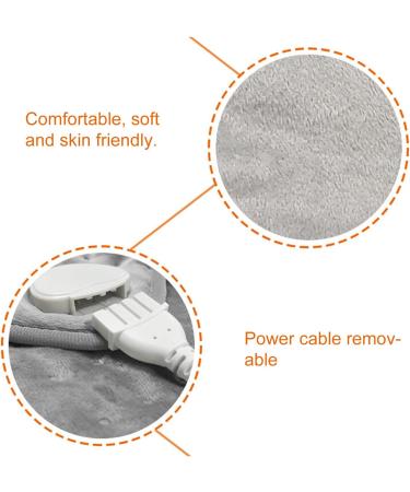 Premium Shoulder-Back Heating Pillows - Electrical Flannel Packs with 4 Timers & 6 Heat Settings for Pain Relief | Ideal for Neck & Knee - Buy Online on GoSupps.com