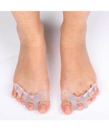 Toe Separators Kit Silicone Toe Separation Combination Big Toe Second Toes and Fifth Toes Spreaders for Bunion Overlapping Toes and Drift Pain Pads