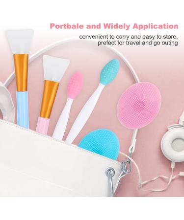Buy WLLHYF 6-Piece Face Lip Mask Applicator Set | Silicone Brush for Exfoliating Cleansing & Removing Blackheads | Perfect Skin Care Tool for Women & Girls - International Shipping - Buy Online on GoSupps.com