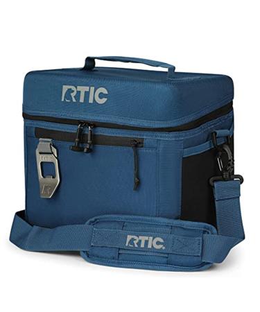 RTIC 15 Can Everyday Cooler, Soft Sided Portable Insulated Cooling for Lunch, Beach, Drink, Beverage, Travel, Camping, Picnic, for Men and Women Navy