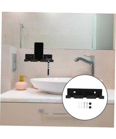 Alipis 2 Sets Cable Holder Hooks - Creative Wall Hooks for Shavers Brushes & More | 14.5x4.5cm - Black - Buy Online on GoSupps.com