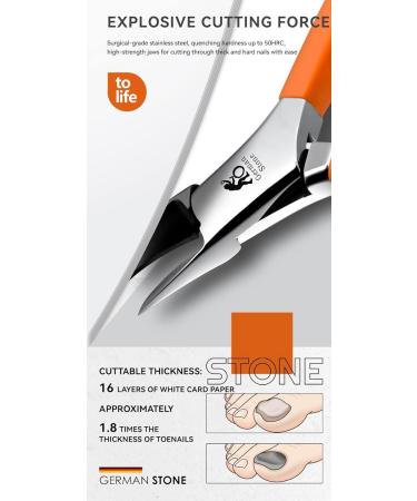 Precision Crafted 25 Hawk's Beak Cuticle Nippers (orange) - Buy Online on GoSupps.com