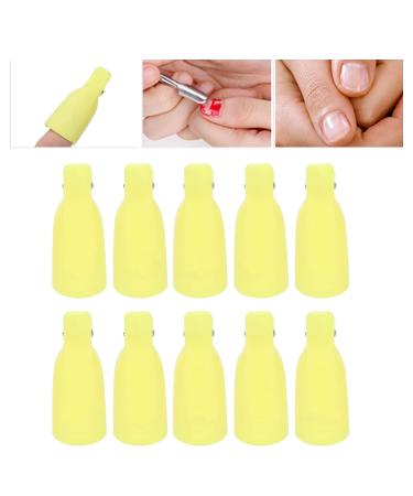 10 Pieces Plastic Gel Nail Polish Remover Clips | Nail Art Soak Off Caps for UV Gel Removal - Studio Quality Tools - Buy Online on GoSupps.com