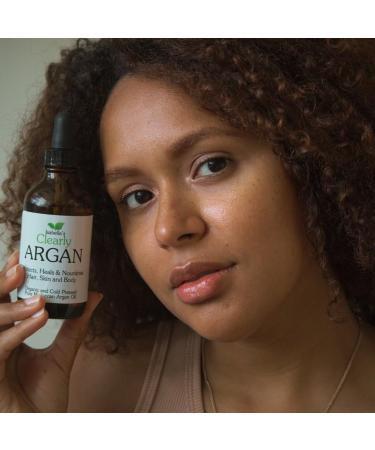 Isabella's Clearly Organic Argan Oil - 100% Pure Cold Pressed Moroccan Oil for Hair Skin & Nails | Virgin & Unrefined | 4 oz Glass Bottle - Buy Online on GoSupps.com