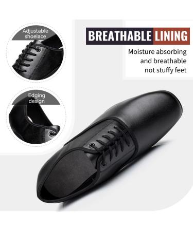 Buy Tinrymx Men's Dance Shoes - Latin Tango Salsa Ballroom Model LHD401 Breathable Black Suede Sole EU 45 - Buy Online on GoSupps.com