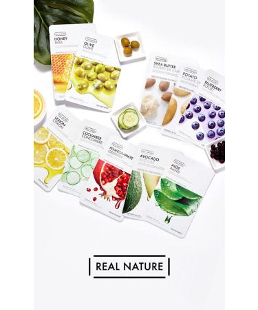 The Face Shop Real Nature Aloe Vera Face Mask - Hydrating and Soothing | Mild Formula, Additive-Free | K Beauty Facial Skincare for Oily & Dry Skin - 1 Count - Buy Online on GoSupps.com