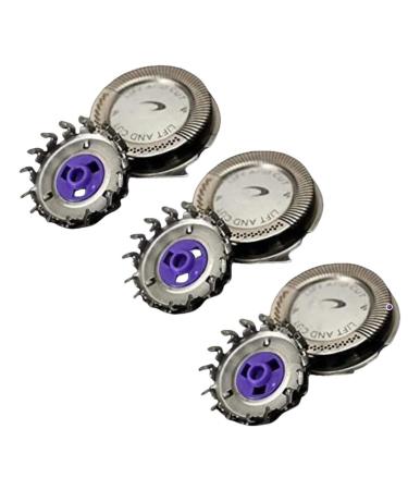 Honfitat 3Pcs Electric Shaver Head Razor Blade Network Replacement Compatible with Philips HQ8