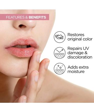 Buy Lip Lightening Scrub for Women - Beetroot Coconut & Walnut - Dark Lip & Pigmentation Reduction - 10 gm - Buy Online on GoSupps.com