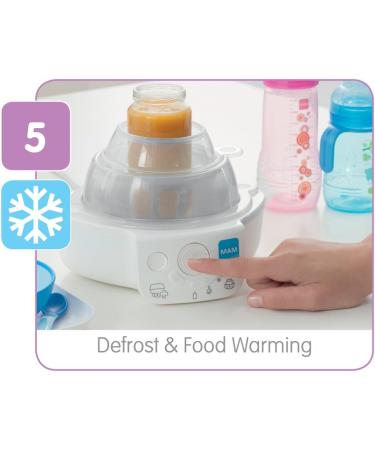 MAM 6-in-1 Electric Steriliser & Bottle Warmer with Anti-Colic Bottle and Soother - 160ml | MAM Electric Steriliser - Buy Online on GoSupps.com