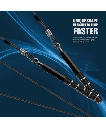 Wastou Speed Jumping Rope for Training Fitness - Adjustable Skipping Rope for Adults, Men, Women, Kids - Black - Buy Online on GoSupps.com