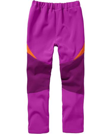 Toomett Kids Snow Waterproof Hiking Pants - Fleece-Lined Insulated Winter Pants | Rose-3XL (18 Years) - Buy Online on GoSupps.com