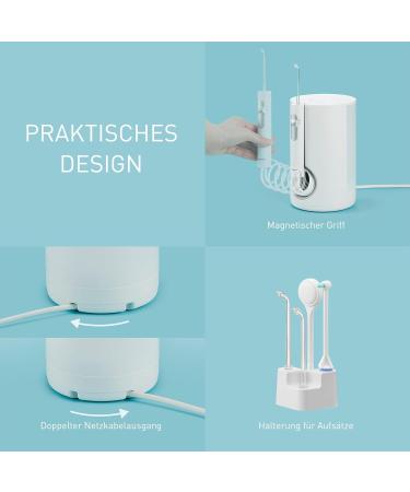 Panasonic EW1614AW503 Family Mouth Shower - Ultrasonic Teeth Cleaner with 10 Settings IPX7 Waterproof 5 Nozzles Kids Mode - Perfect for Orthodontics - Buy Online on GoSupps.com