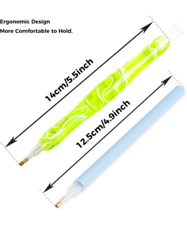 Diamond Painting Pens Set with Wax and Accessories - Yellow Drill Pen, Resin Pen, Rhinestone Picker, and Case - Buy Online on GoSupps.com