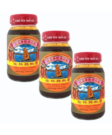 Koon Yick Wah Kee Kweilin Soy Chilli Sauce 454g (Pack of 3)