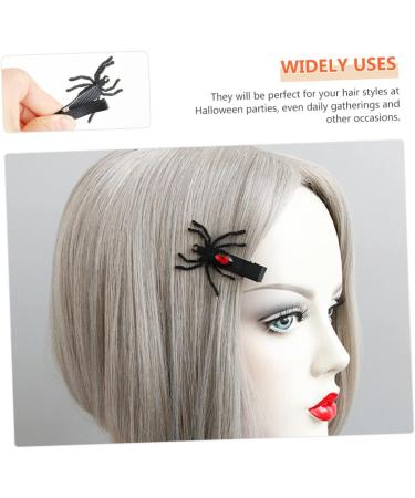 minkissy 4 Pairs Halloween Hair Clips Gothic Hair Clip Halloween Hairpins Prom Hair Halloween Cosplay Hairpins Goth Hair Clips Hair Clips for Women Accessories Devil Non-woven Fabric Child - Buy Online on GoSupps.com