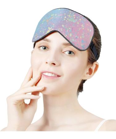 Fantasy Colorful Paint Splash Sleep Mask for Women | Adjustable Eye Shades with Elastic Strap - Shop Now - Buy Online on GoSupps.com
