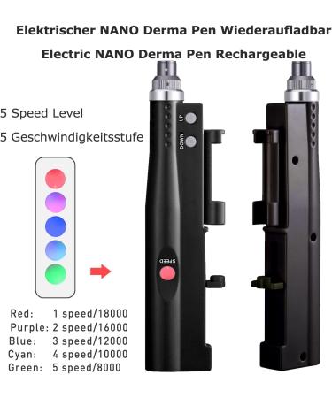 BOWKA Electric Derma Pen Microneedling Pen Wireless Rechargeable Includes 2 Sets Accessories Adjustable from 0.25 mm to 2.0 mm (BB-DMR-PEN) - Buy Online on GoSupps.com