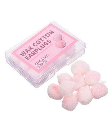 GLEAVI 12pcs Wax Cotton Earplugs Ear Protection Plug Ear Plugs Sounds Blocking Earplugs Noise Cancelling Earbuds Wax Earplugs for Sleep Ear Buds Travel Noise Reduction Paraffin Airplane