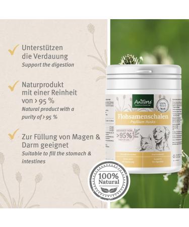 AniForte Psyllium Husks for Dogs & Cats 250g | High Fiber & Mucilage | Supports Digestive Health & Weight Management | Indian Raw Food Quality - Buy Online on GoSupps.com