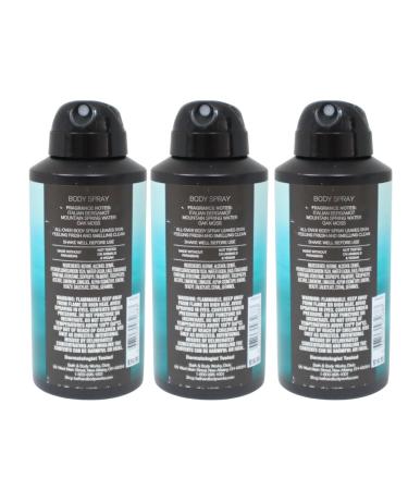 Bath & Body Works Men's Collection Deodorizing Body Spray - FRESHWATER - Gift Pack for Holiday - Lot of 3 Oak Moss 1.23 Fl Oz (Pack of 3) - Buy Online on GoSupps.com
