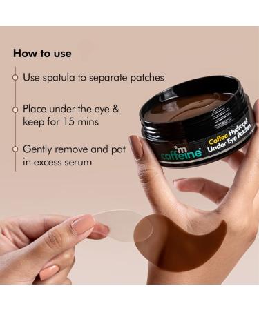 Mcaffeine Coffee Hydrogel Under Eye Patches - Reduce Dark Circles & Puffiness | Caffeine & Hyaluronic Acid | Cooling Moisture-Lock Eye Patches - 30 Pairs 90G - Buy Online on GoSupps.com