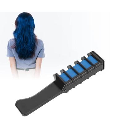 Hair chamber comb hair criminal comb professional portable temporary hair color dye dye washable hair chalk for bar party family reunion (blue)