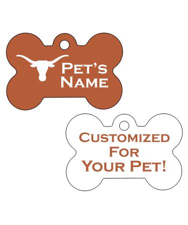 Texas Longhorns 2-Sided Pet Id Dog Tag | Personalized for Your Pet | Officially Licensed