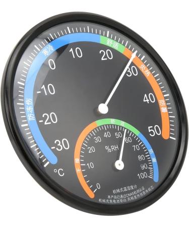 Ankroyu Mini Digital Round Hygrometer Thermometer - Accurate Interior & Exterior Temp Measurement for Incubators Reptiles & Plant Terrariums (Black) - Buy Online on GoSupps.com