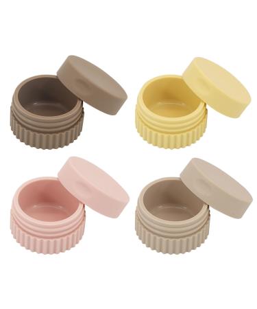 Small Cream Jars Organizer Jar for Loose Powder - Small Toiletries Container for Travel Gym Camping Beach