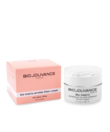 BIO JOUVANCE PARIS - Bio Matrix Wrinkle Filler Cream 1oz / 30ml - Lifting | Hydrating | Promote a Plumping Effect | Anti-Aging | Daily Facial Skin Care Treatment Regimen | Made in France