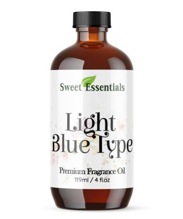 Light Blue (W) Type 4oz Premium Fragrance Oil Aromatherapy Diffuser Crafts Soap Home Scents Bath & Body DIY Parfum and Much More. Versatile & Long-Lasting by Sweet Essentials