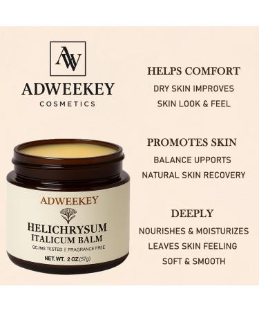 Helichrysum Italicum Balm Helichrysum Cream Natural Skincare Ointment Supports Hydration and Comfort for Sensitive Skin Soothing for Sensitive Skin Nourishing & Moisturizing Care balm 2 oz(57g) - Buy Online on GoSupps.com