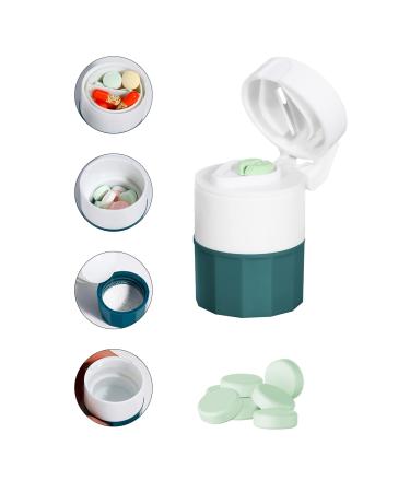 Culacos 3 in 1 tablet splitter tablet cutter tablet crusher green tablet splitter gray