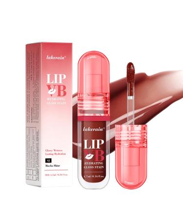 HQDA Moisturizing Lip Gloss Stain Moisturizing and Nourishing Lip Oil NonSticky Long Lasting Jelly Liquid Lipstick Lip Tint and Glaze Makeup Gift for Women 02