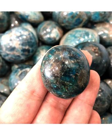 KuRkur Natural Crystals Crystal Raw Blue Apatite Hand Made Palm Stone Natural Crystal Crafts 80g-100g 1pc - Buy Online on GoSupps.com