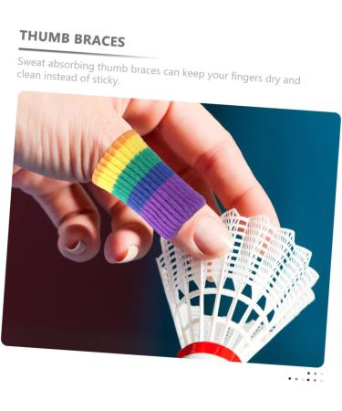 Buy FRCOLOR 20pcs Rainbow Finger Cots & Wristbands - Latex Silk Thumb Protectors for Craft & Comfort - Buy Online on GoSupps.com