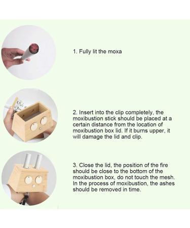 Buy Moxibustion Box - 2 Holes Bamboo Moxa Halter for Pain Relief & Healthcare | International Shipping - Buy Online on GoSupps.com