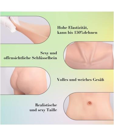 Realistic Silicone Breast Forms for Crossdressers | CYOMI D Cup Bodysuit Catheter Included - International Shipping - Buy Online on GoSupps.com